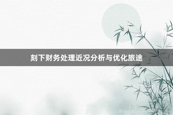 刻下财务处理近况分析与优化旅途